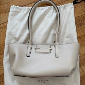 Rag & Bone Worn Once Tan Leather East West Style Shoulder Bag